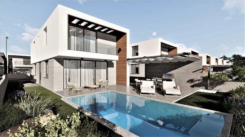 Complex of villas in a quiet area, close to the beach and the center of Paphos, Yeroskipos