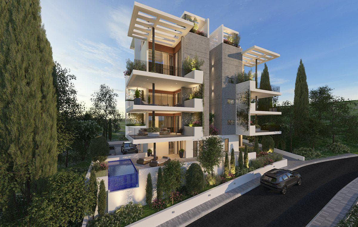 Low-rise project with a parking 8 minutes away from the beach