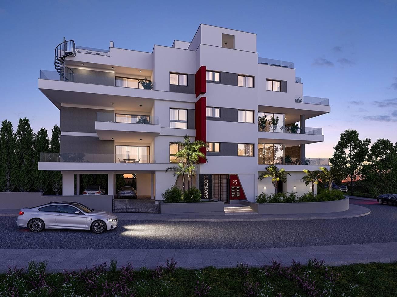 New low-rise residence with a picturesque view close to the sea and the center of Limassol