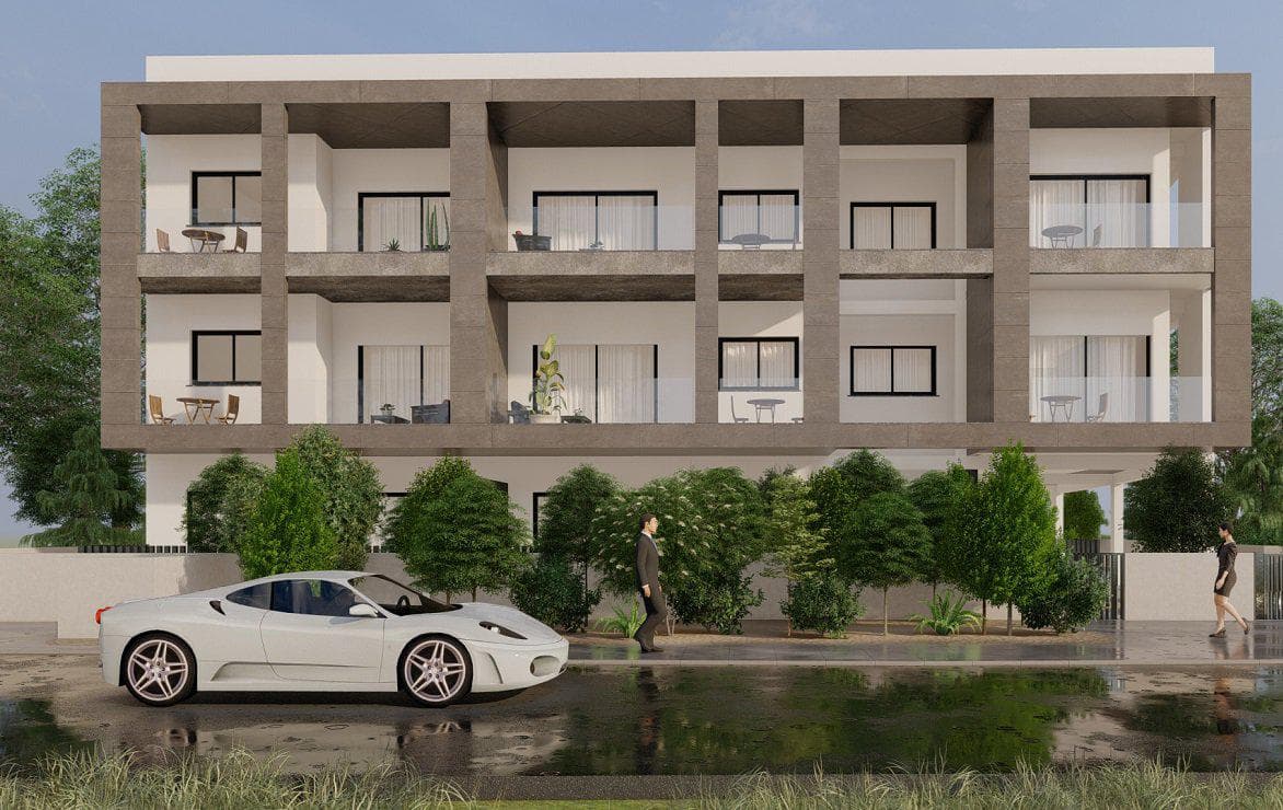 New low-rise residence close to highways, Polemidia