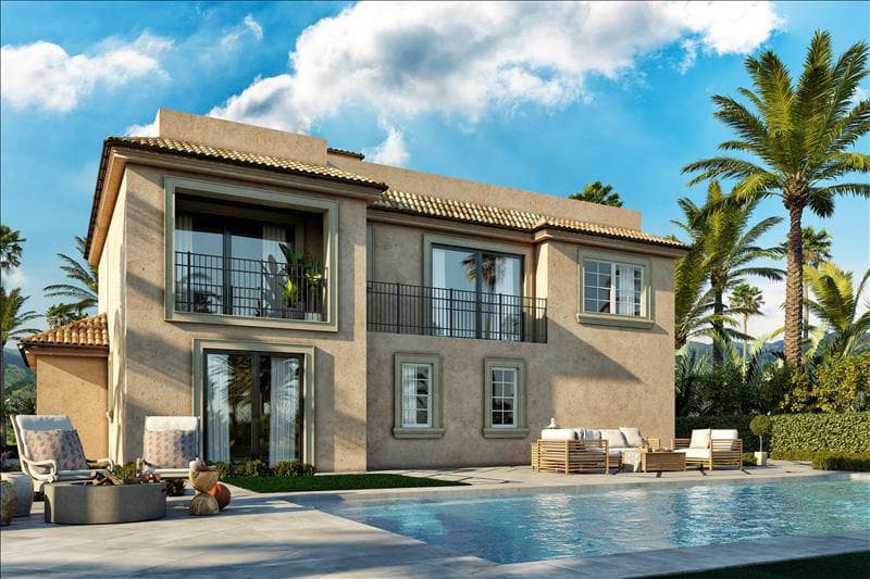 Villas in a gated community 100 meters from the sea