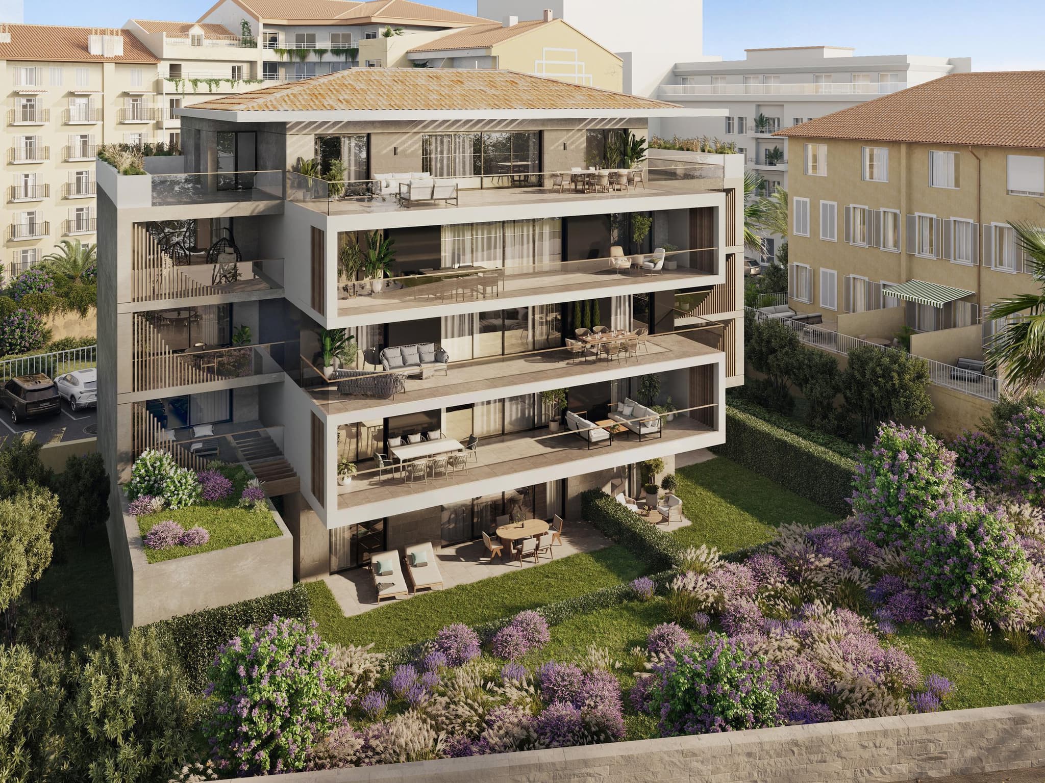 New residential complex in the Prado Republique area, Cannes, Cote d'Azur