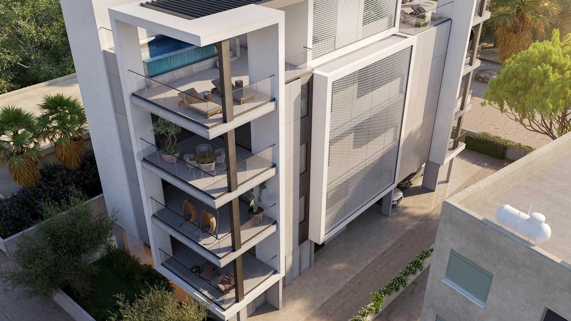 New complex with a swimming pool at 200 meters from the sea