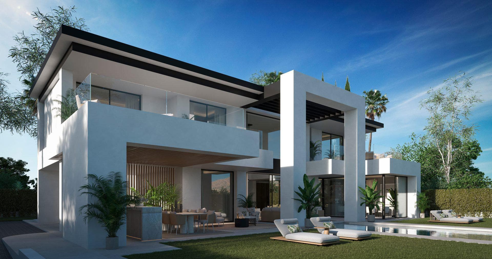 Exclusive villas with pools in the prestigious area of Bel Air, Andalusia