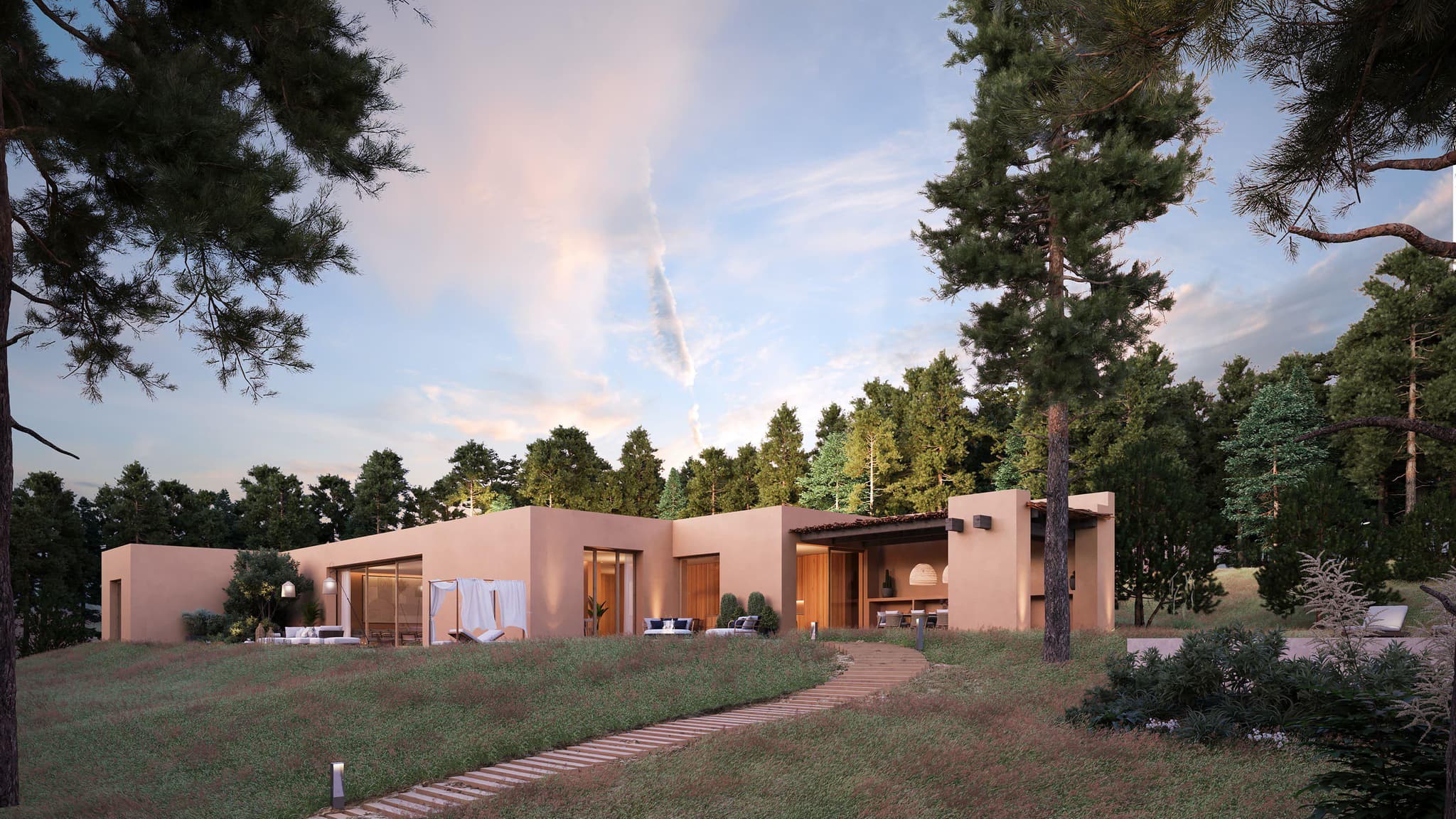 Exclusive villa complex surrounded by a nature reserve