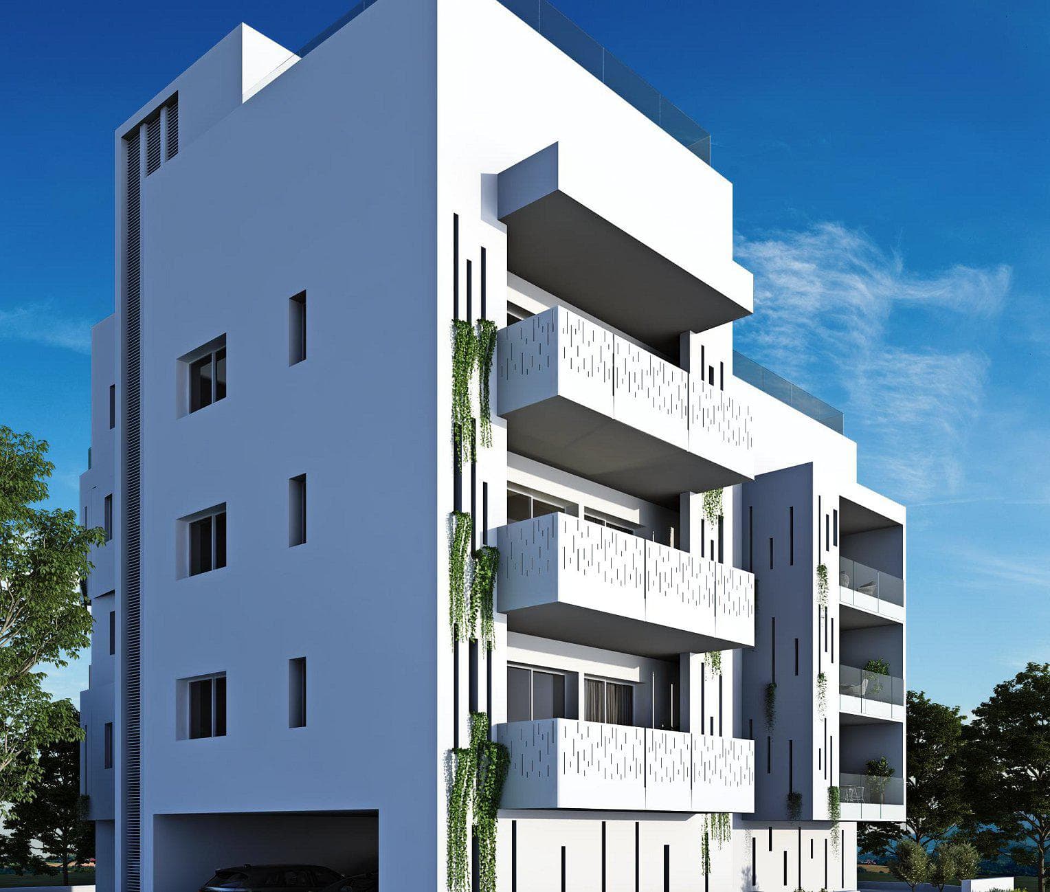 New residence with a swimming pool at 800 meters from the beach, Paphos