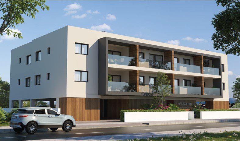 New low-rise residence with a parking