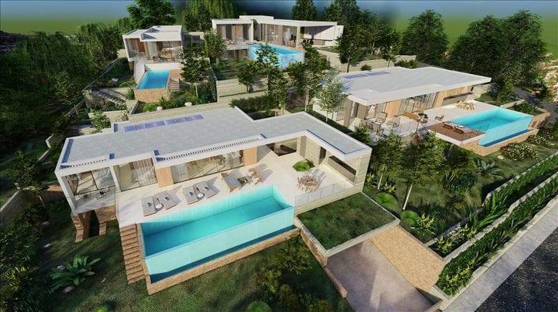 New complex of villas with swimming pools and panoramic views