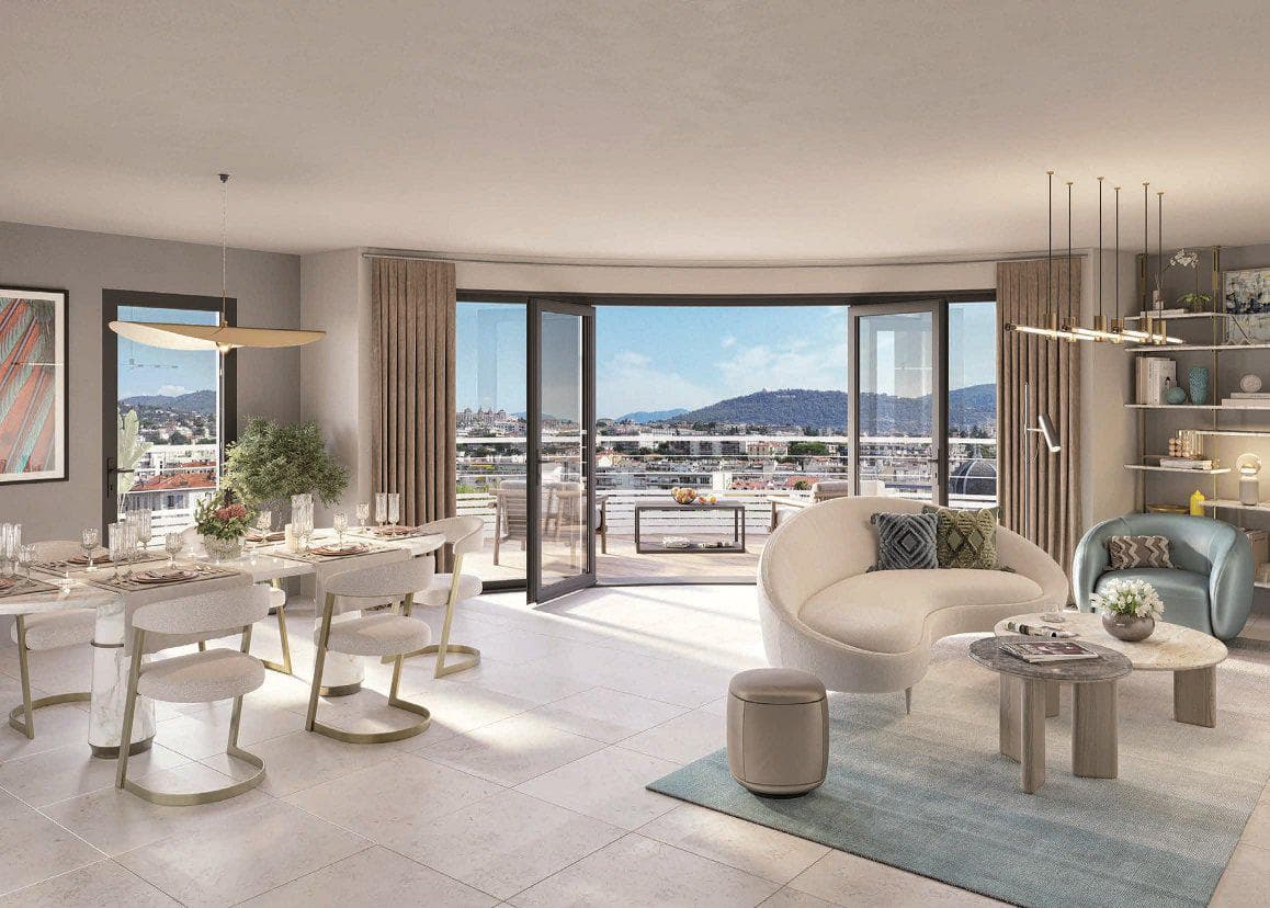 New residential complex in the center of Nice, Cote d'Azur
