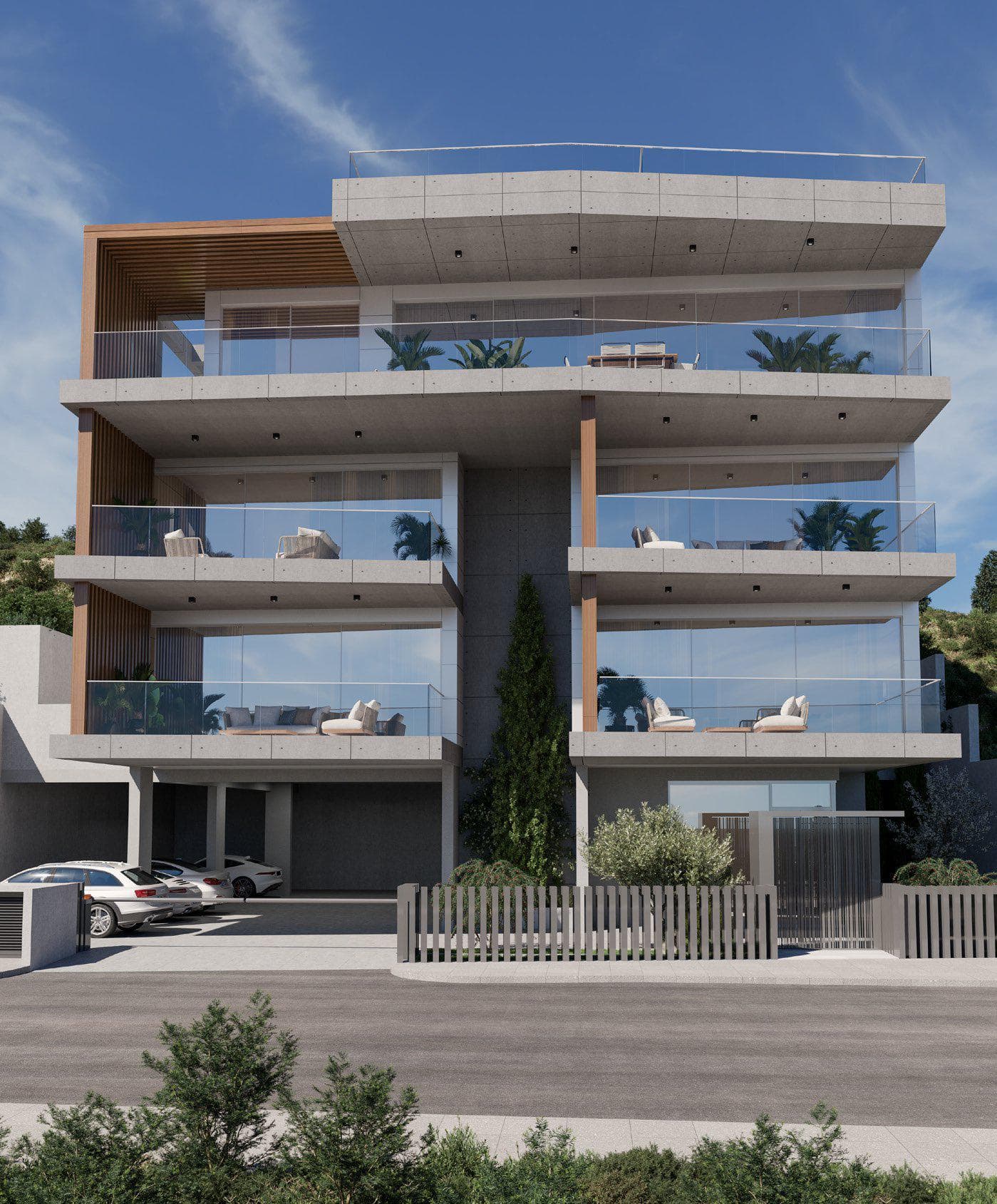 New residence with a panoramic view close to the sea, Limassol