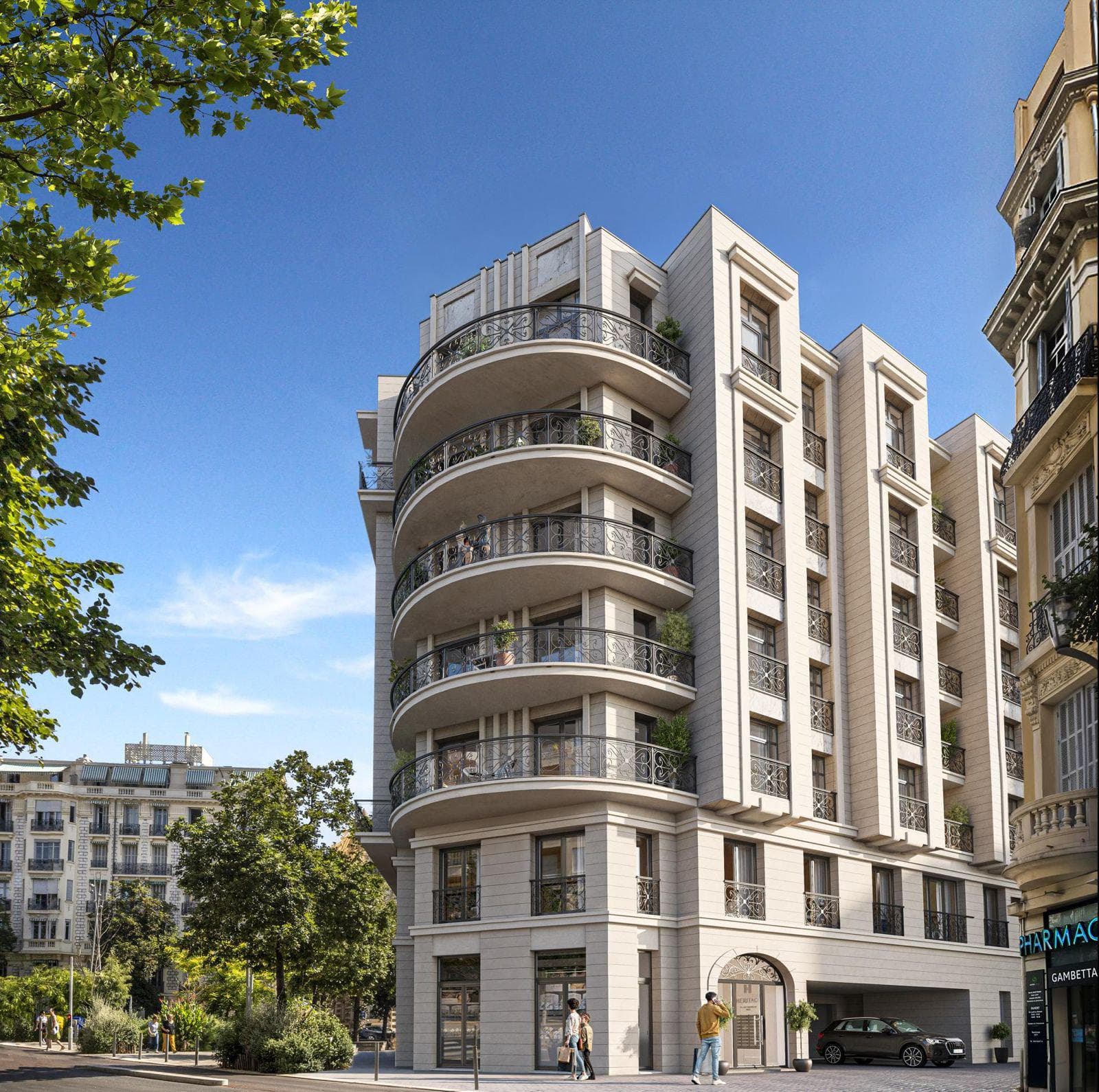 New stylish complex in the Golden Square, Nice