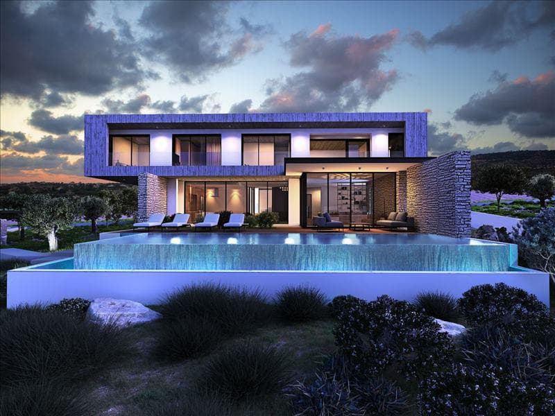 Complex of luxury villas in a picturesque area, 500 meters from the sea