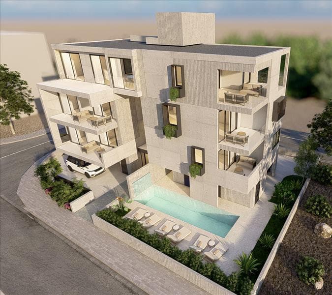Gated residence with a swimming pool is a prestigious area of Paphos