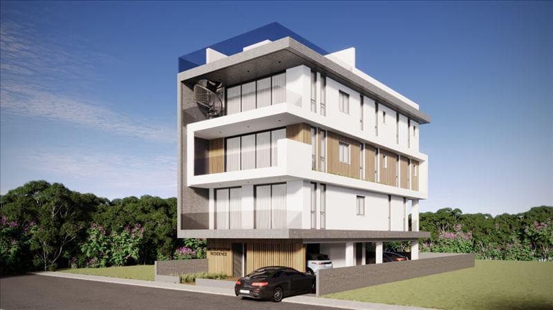 New residence with a parking close to the beach, Larnaca
