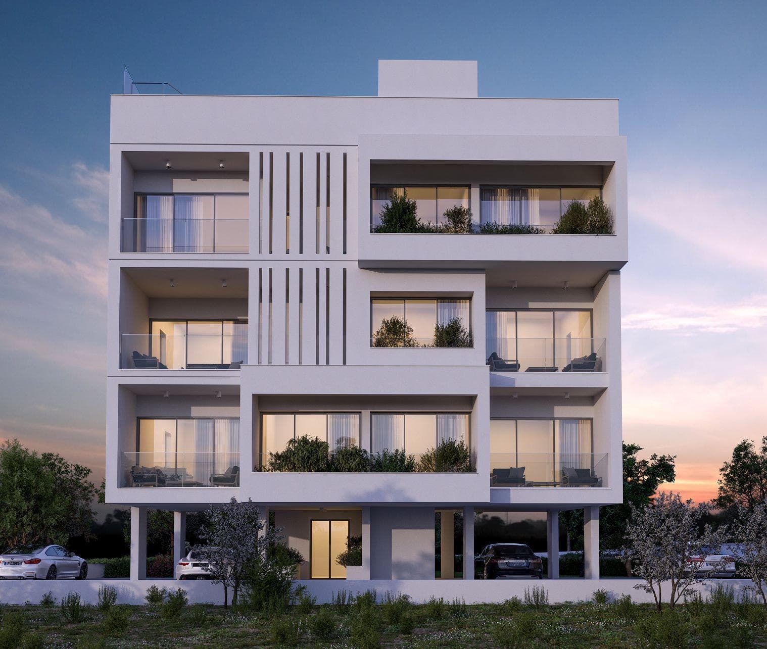 Modern residence with a swimming pool at 450 meters from the beach