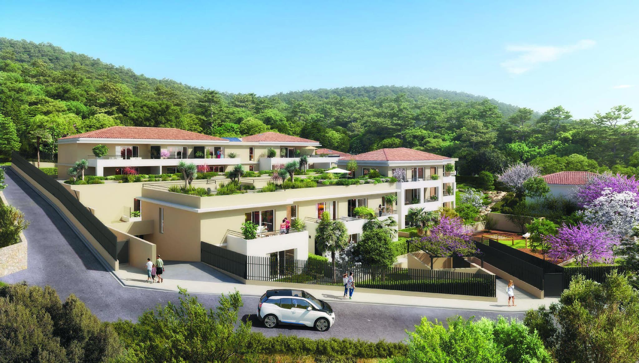 New residential complex in the coastal town of Six-Fours-les-Plages, Cote d'Azur