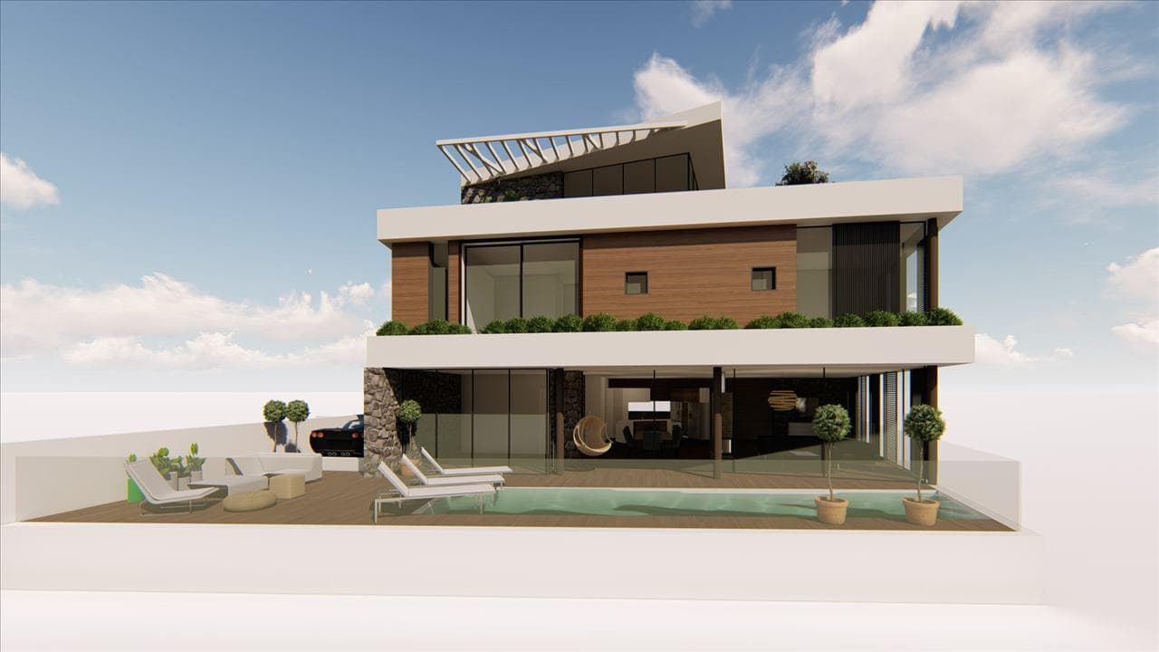 New complex of villas with swimming pools and panoramic sea views