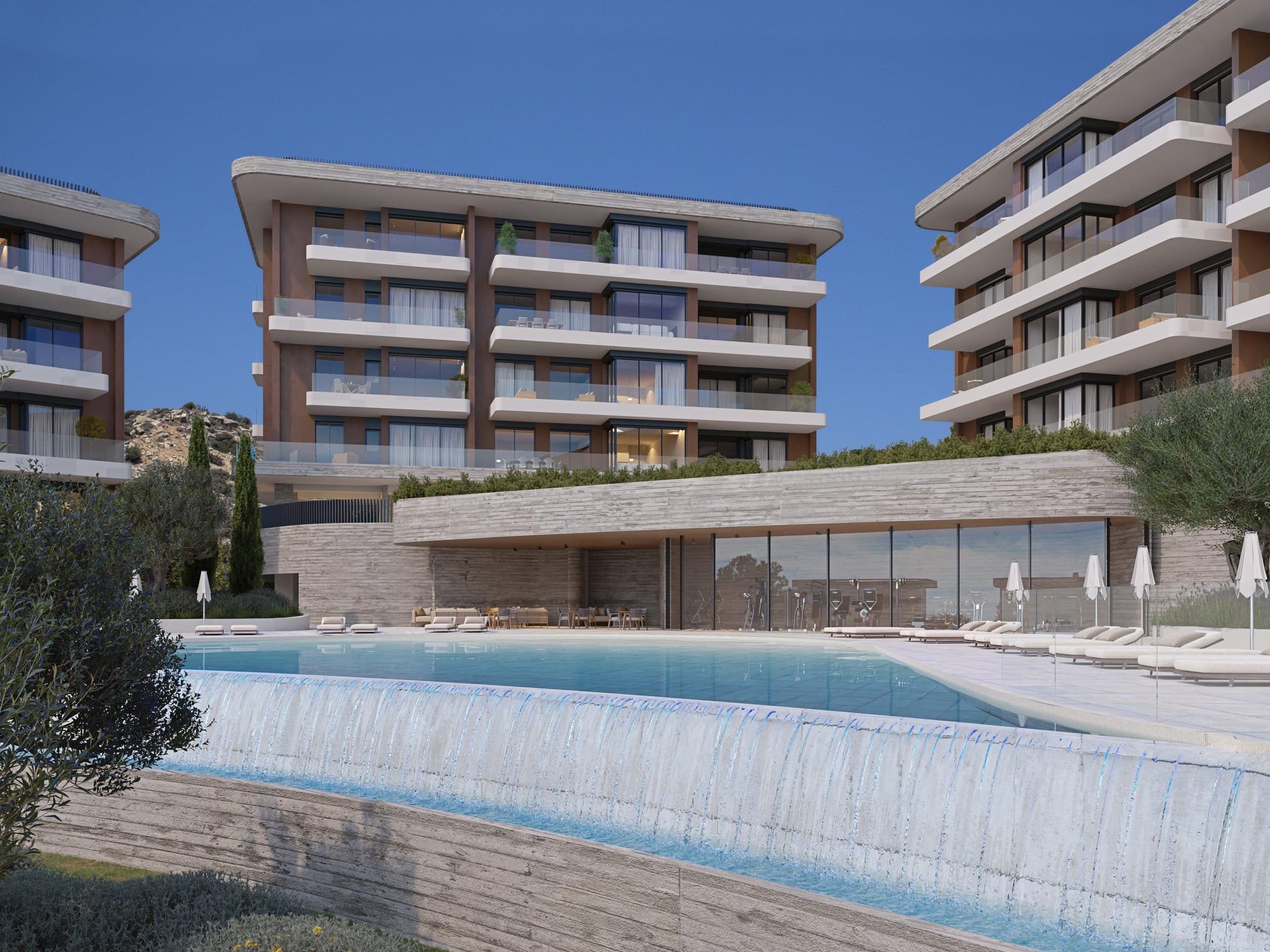 Apartments and villas in a gated community with sea and city views, Limassol