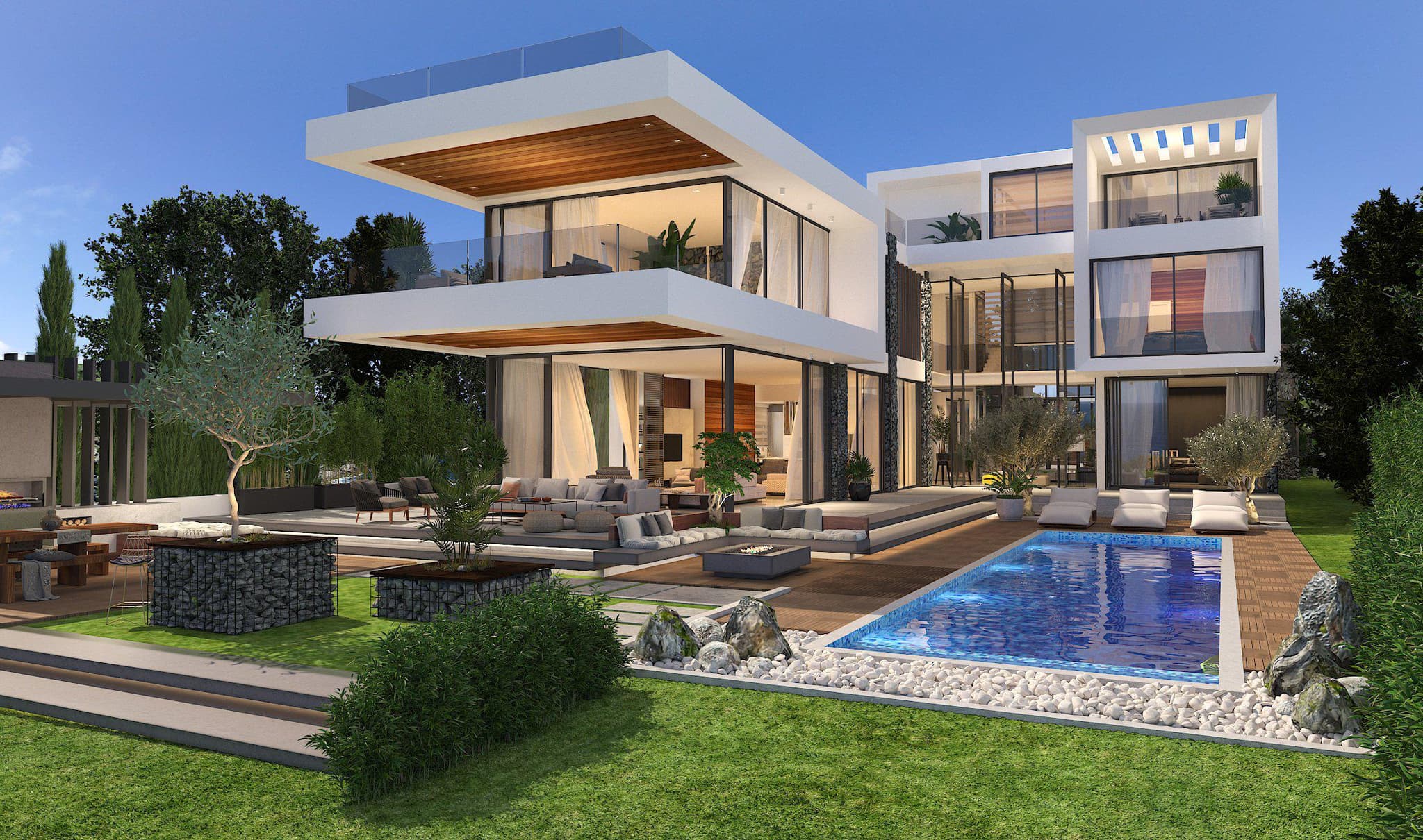 Luxury villa with a direct access to the sandy beach