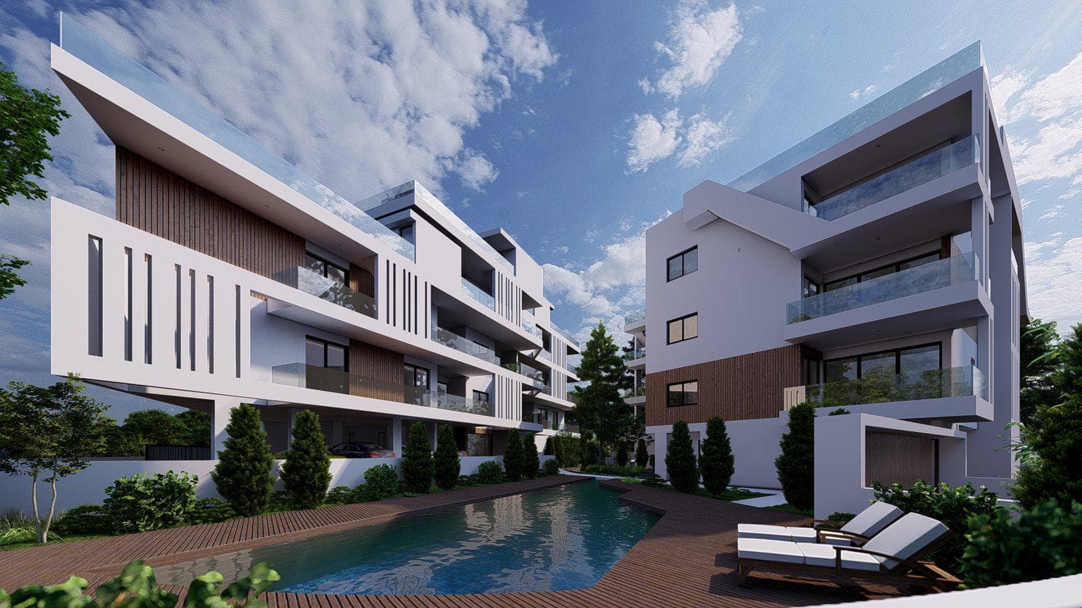 New residential complex with a pool in Potamos Germasogeia, Limassol