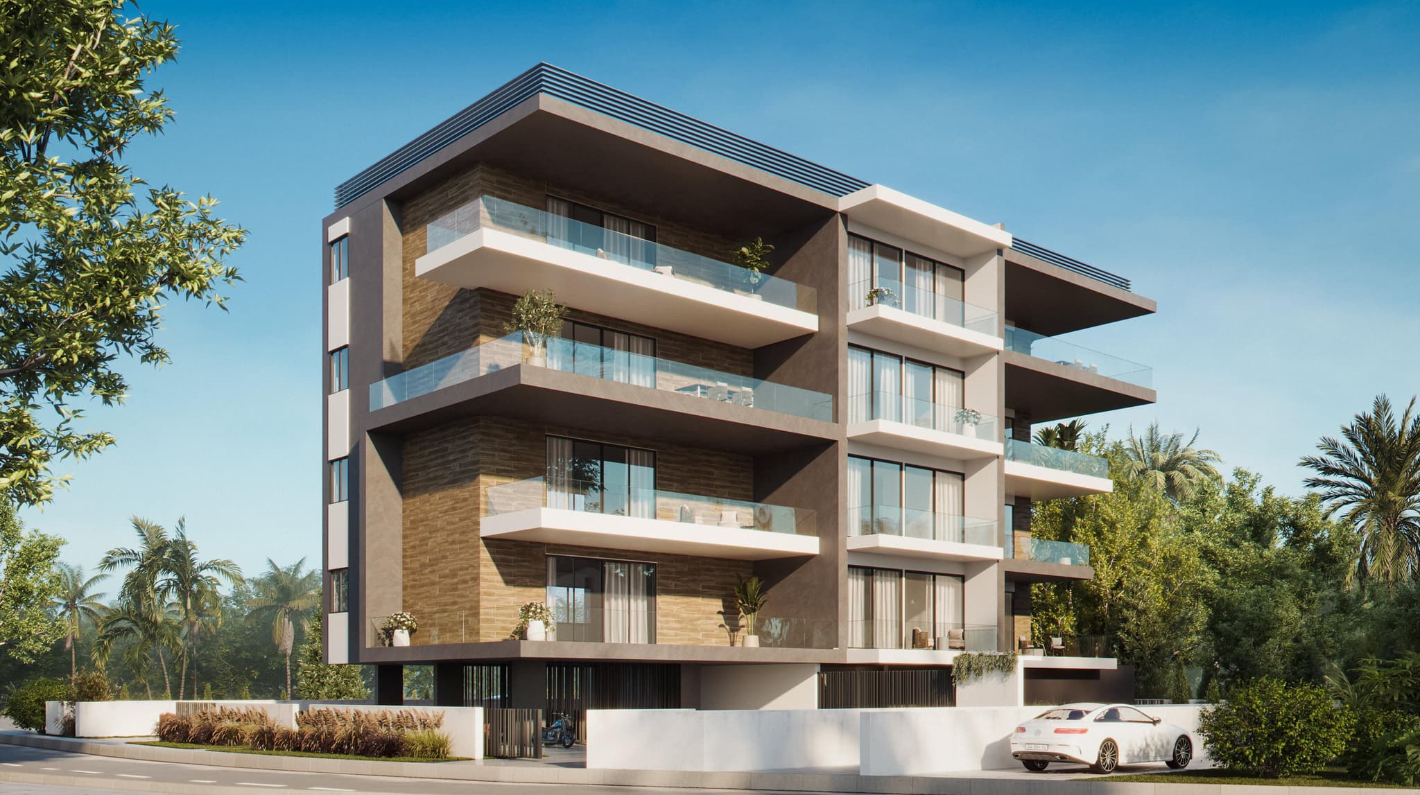 New residence with a swimming pool, 600 meters from the beach