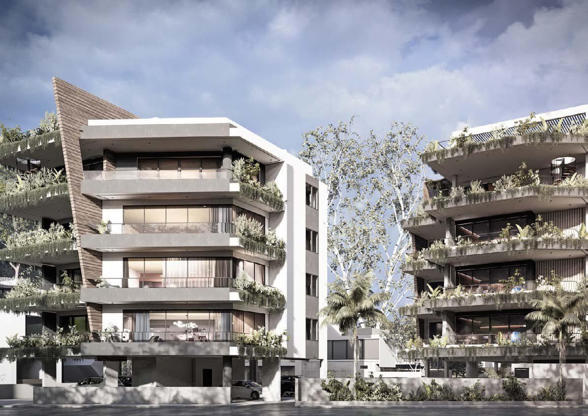 New gated complex of furnished apartments with a swimming pool in a prestigious area of Limassol