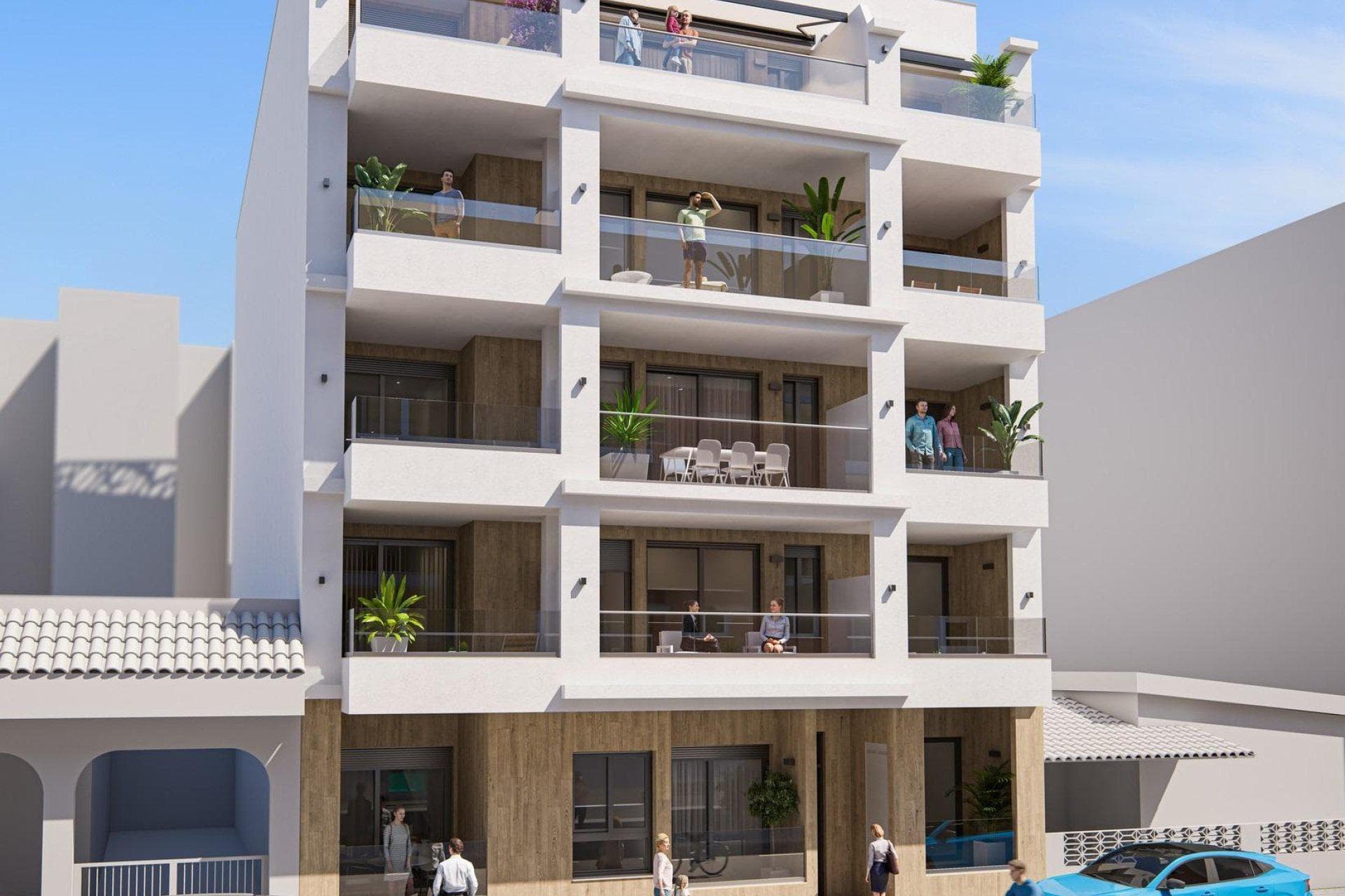 Modern apartments in a new complex, just 300 meters from Playa del Cura