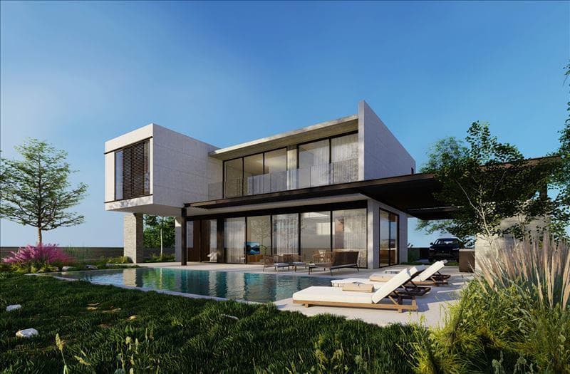 New complex of furnished villas close to the sea, Geroskipou