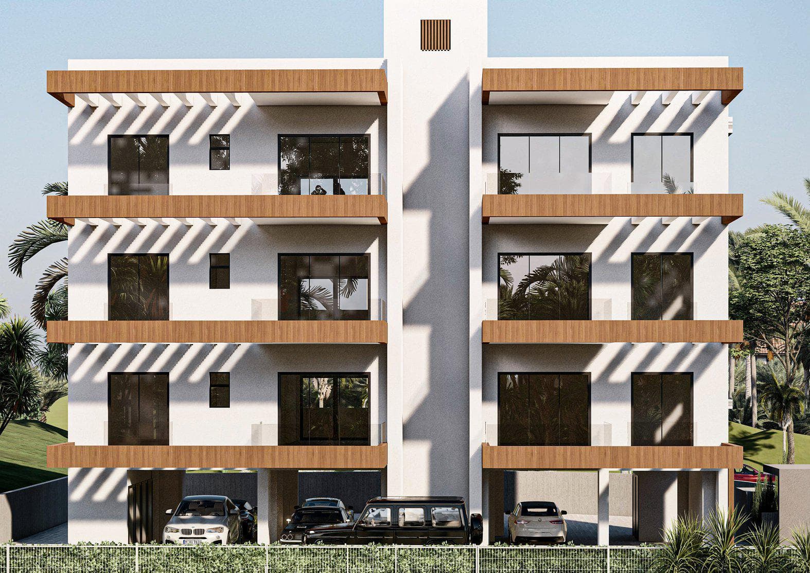 New residence with a view of the sea in a quiet area