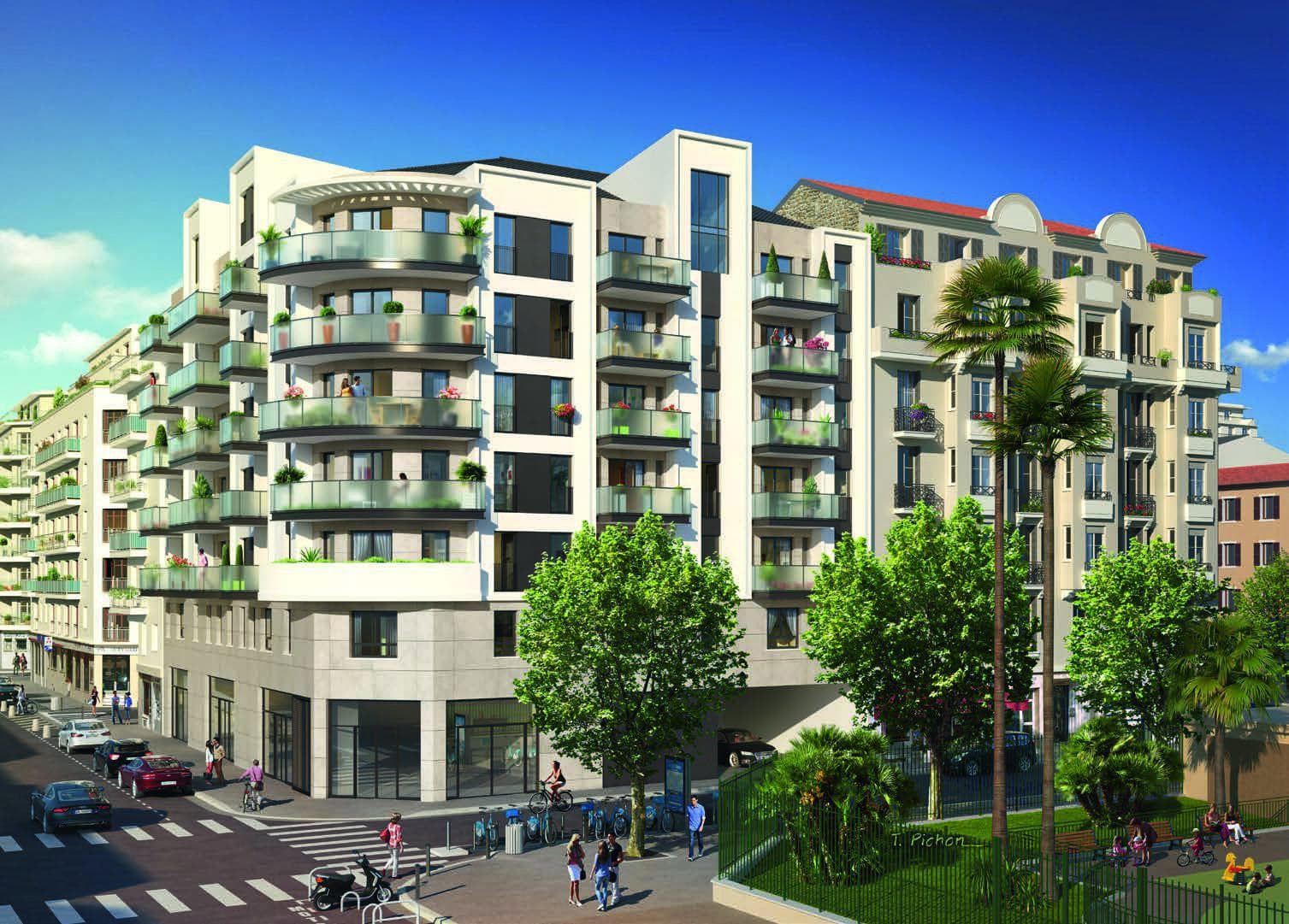 New residential complex near the port of Nice, Cote d'Azur