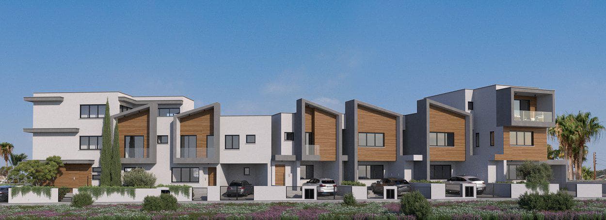 New complex of townhouses in a prestigious area, Oroklini