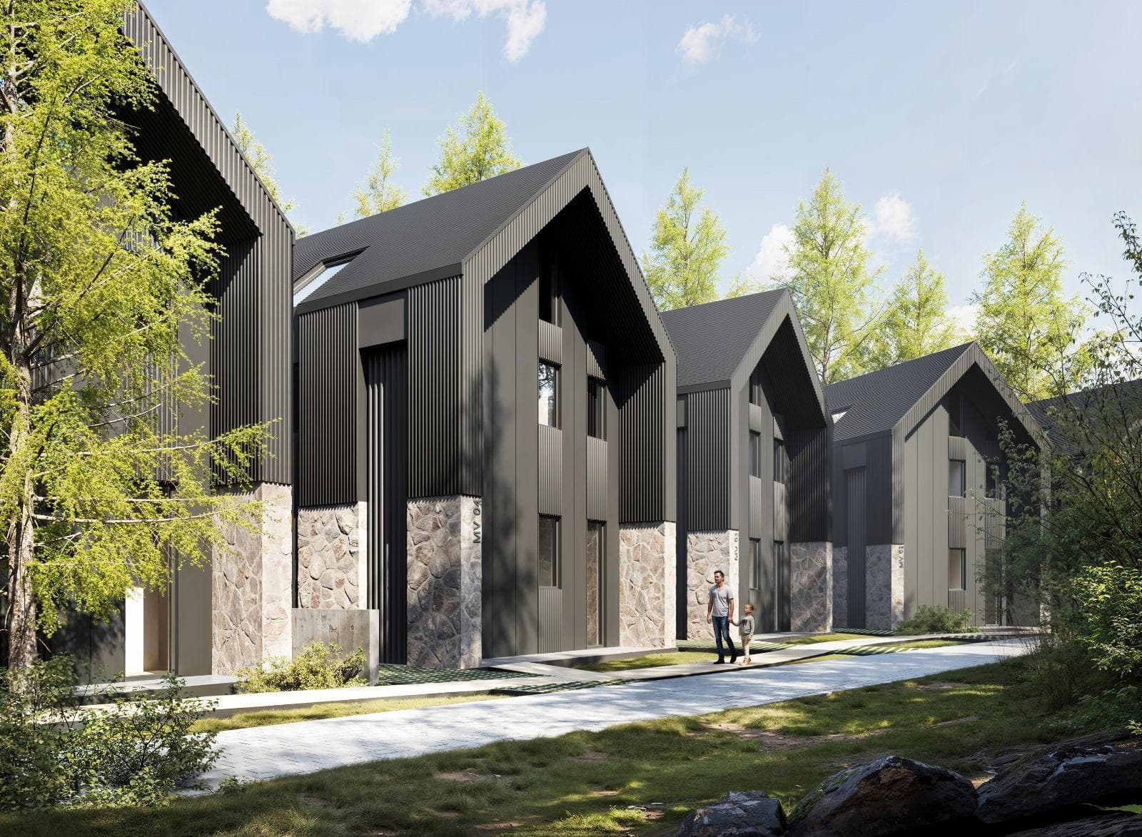 New complex of villas in a picturesque area of Limassol