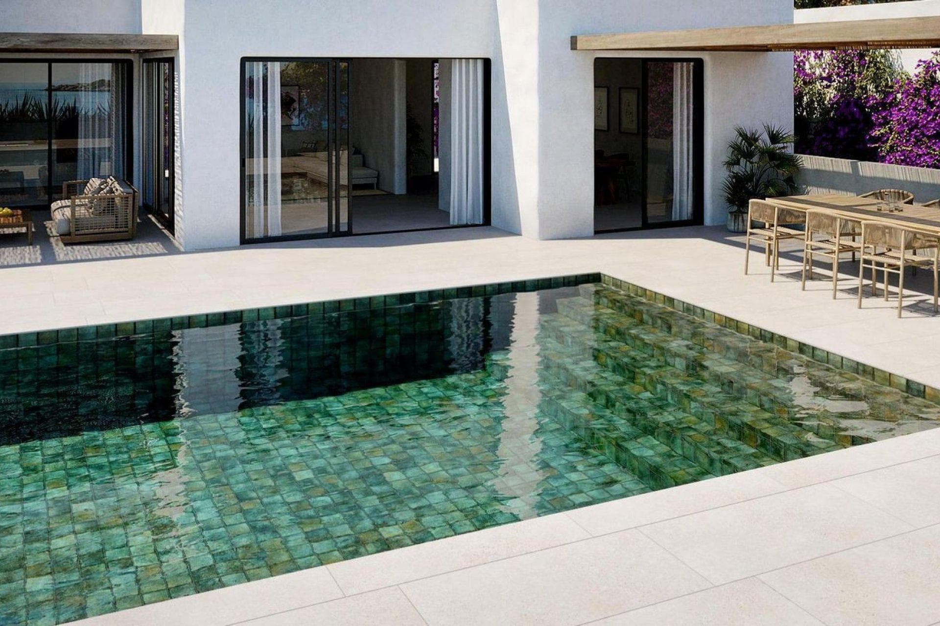 New villas with pools and mountain views in Finestrat, Alicante