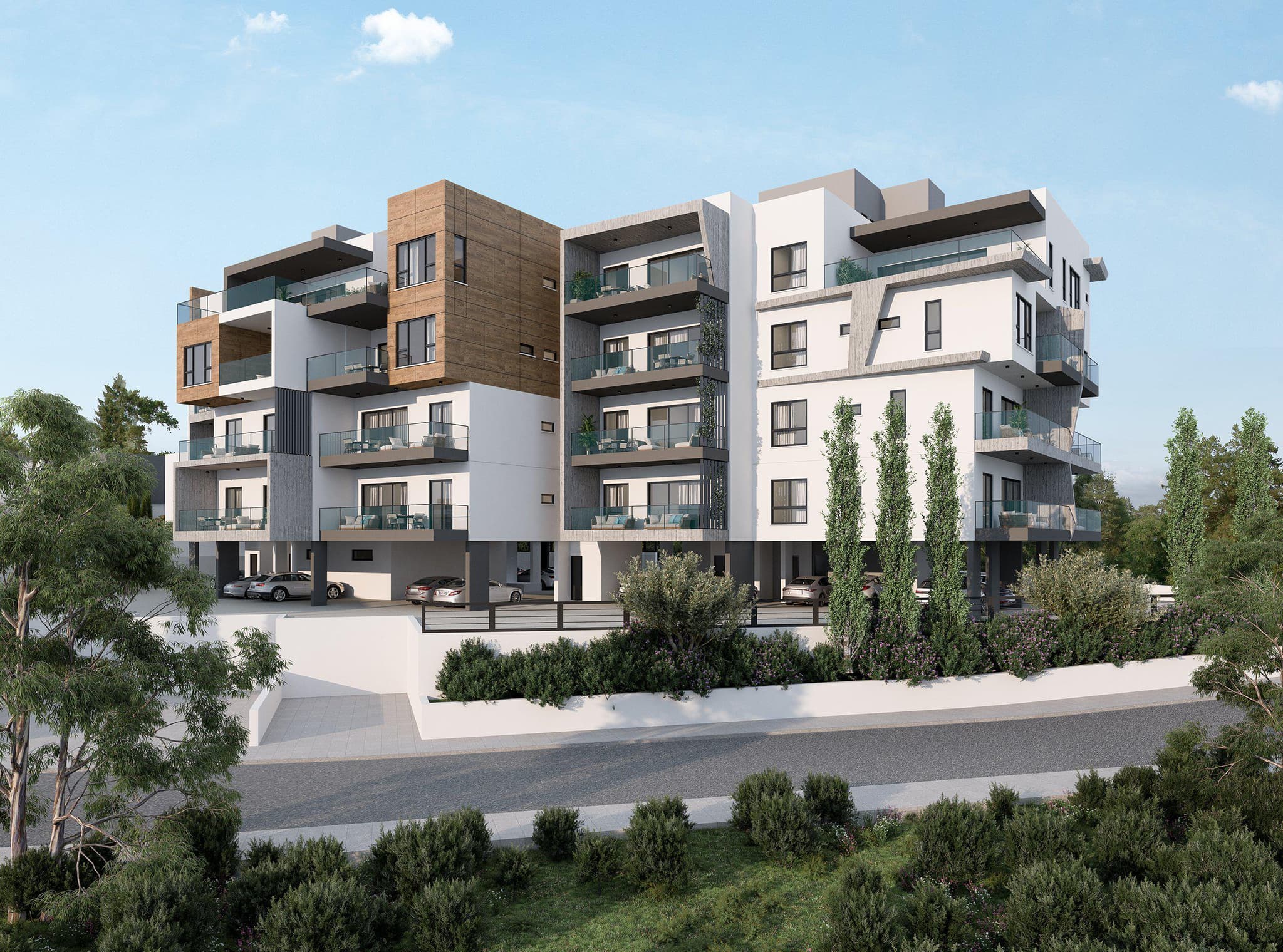 New residence with a gym close to the beach and the town center, Agios Athanasios