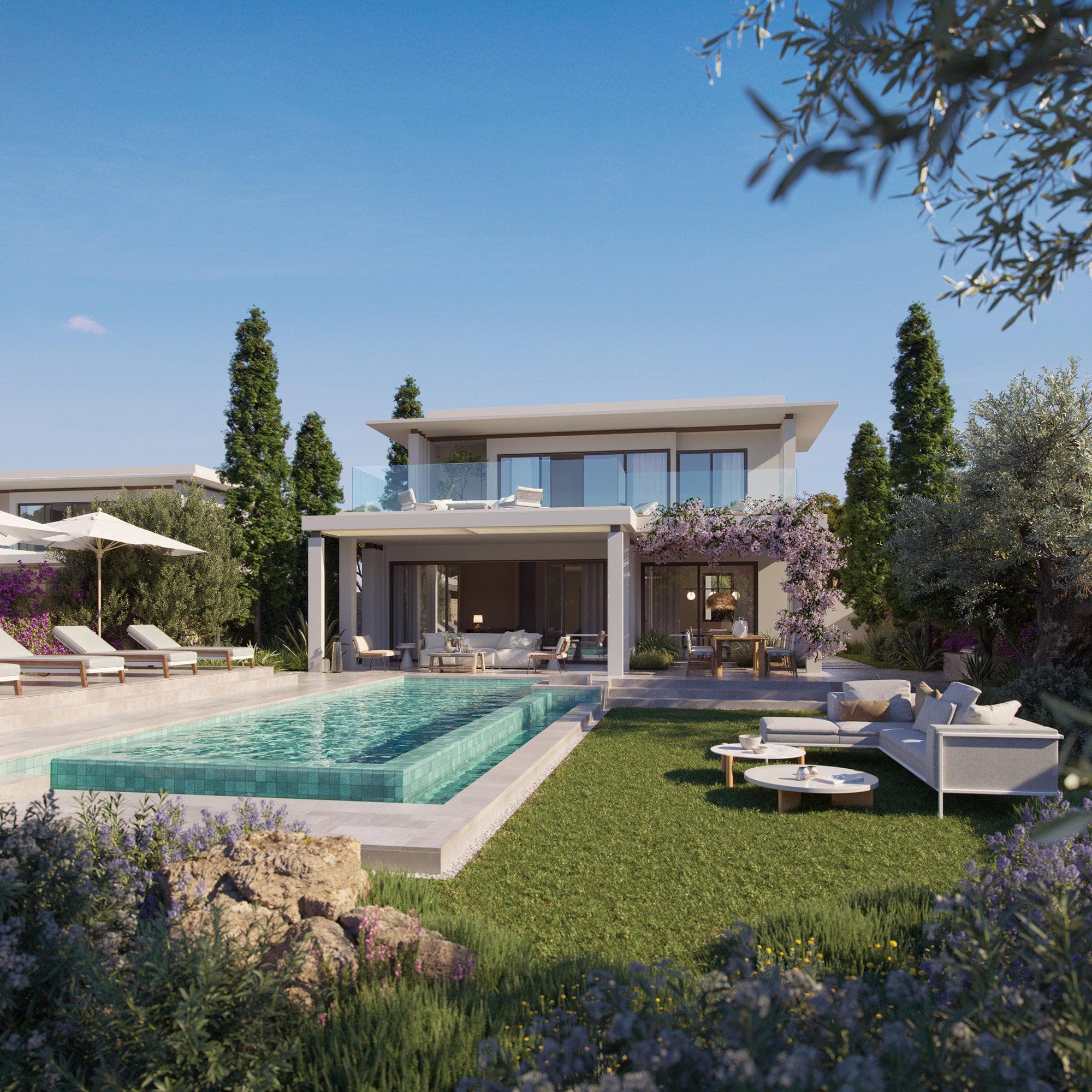 Luxury villas in golf & spa resort 5 minutes from the beach, Limassol