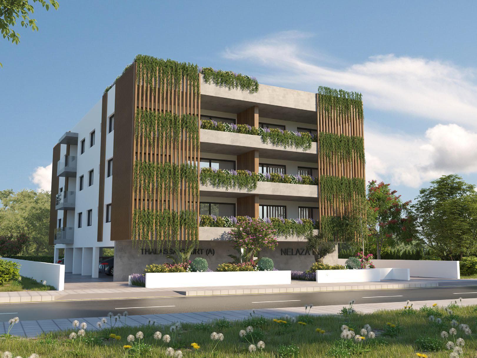 Low-rise residence with a parking close to the port and the center of Limassol